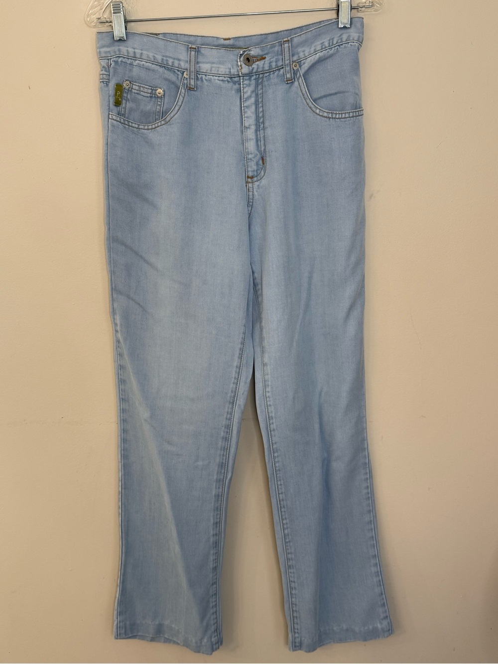 Pulp light wash soft retro 80’s straight leg ankle jeans SZ 8  Small FLAW